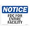 Signmission OSHA Notice, 5" Height, FDC For Entire Facility Sign, 7" X 5", Landscape OS-NS-D-57-L-12486 - alternate 1